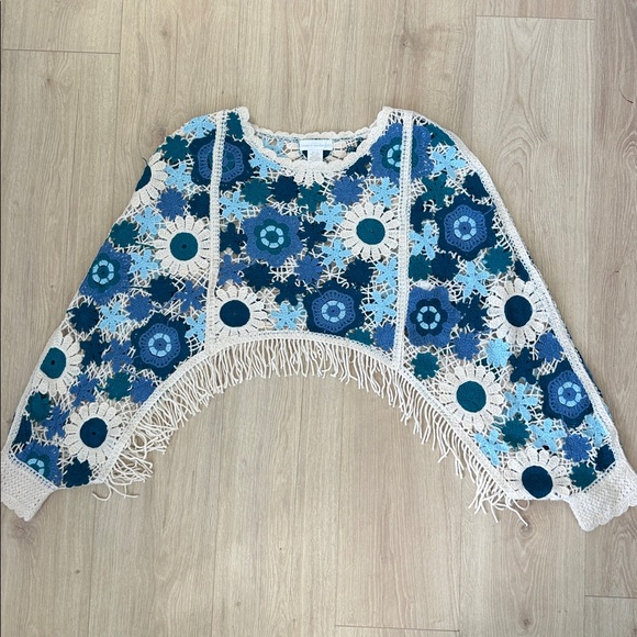 House of Harlow 1960 Floral Crochet Top - Picture 2 of 4